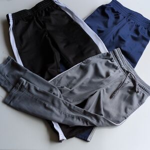 Okie Dokie Casual Bottoms Black and Blue with Elastic Waistbands